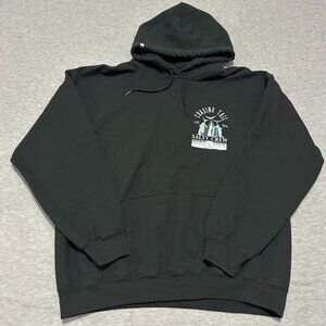 Salty Crew Hoodie Sweatshirt Mens Large Black Chasing Tails Up Graphic Print